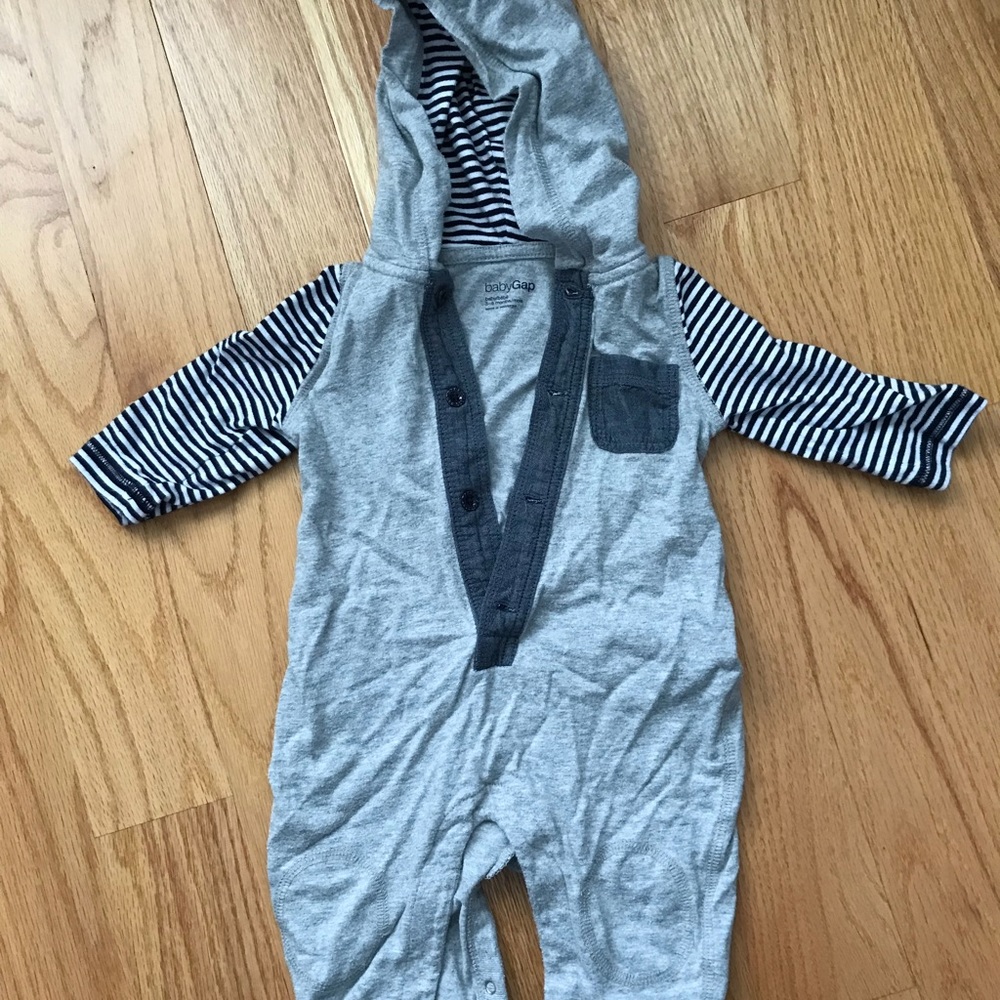 Baby Gap one piece long sleeve long pants hood